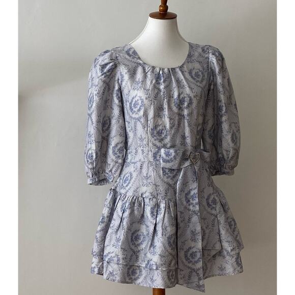 LoveShackFancy Small Cocktail Silk Dress Small Homecoming Formal $579 Pearla - Picture 6 of 16